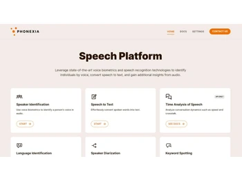 Phonexia Speech Platform