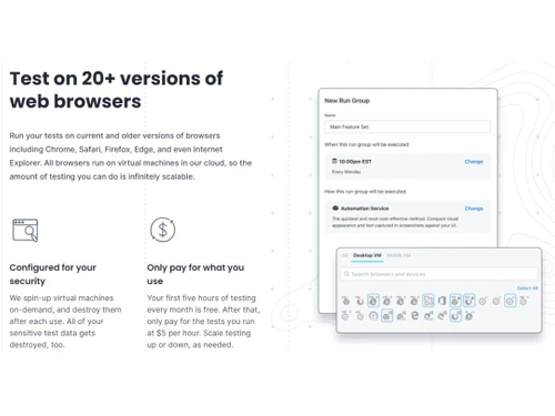 Rainforest QA-Test on web versions