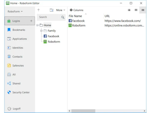 RoboForm Logins