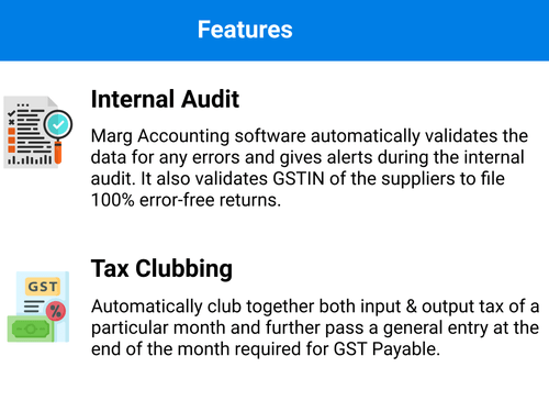 Marg ERP 9+ features list 1