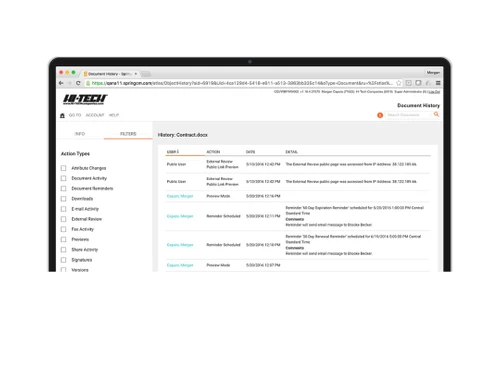springcm Document History
