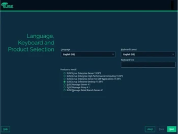 Suse Linux Enterprise desktop selection
