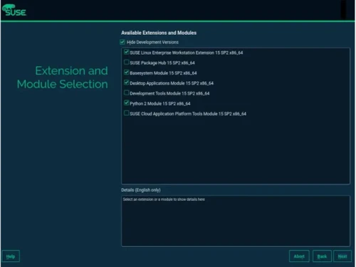 Suse Linux Enterprise extension