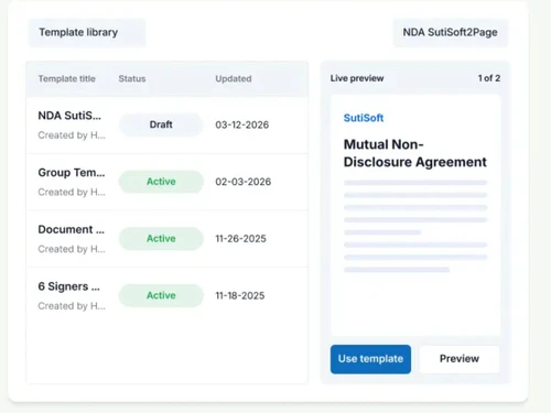 sutisign software-template