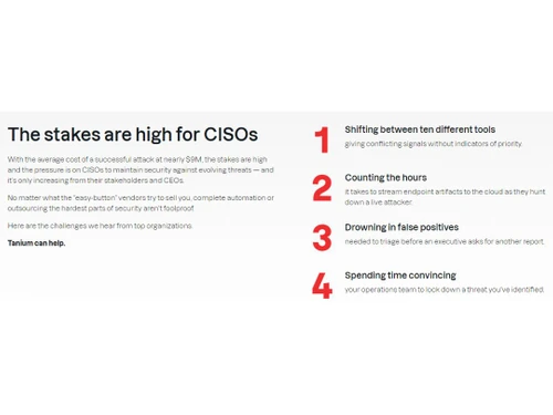 Tanium-Shifting between tools