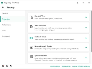 kaspersky total security-settings