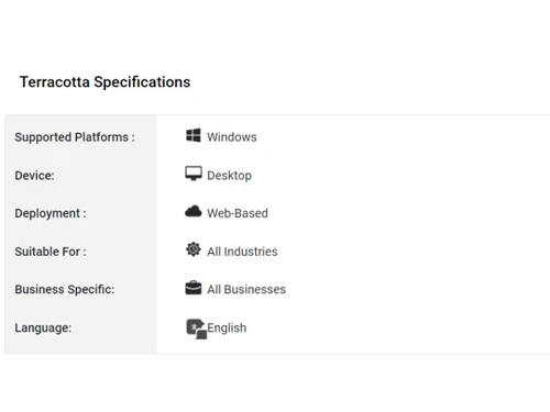 terracotta specifications
