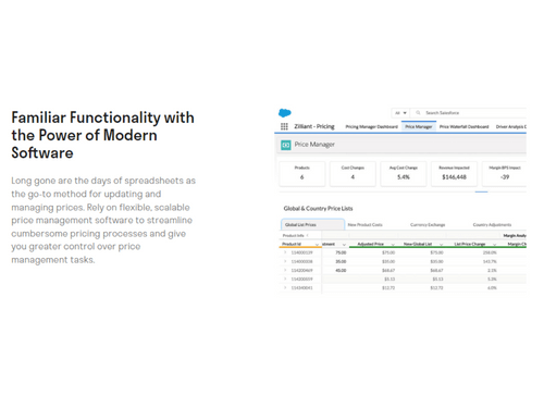 Zilliant Price Management