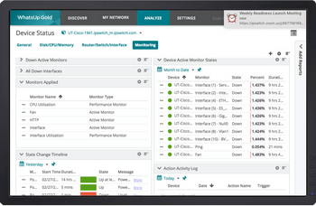 Whatsup gold settings