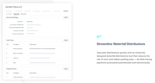 Appfolio Invest Management streamline waterfall