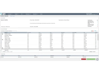 APS Payroll review and release process