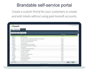 axosoft brandable self service portal