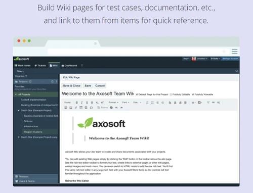 axosoft wiki