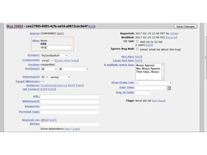 Bugzilla Edit Bug
