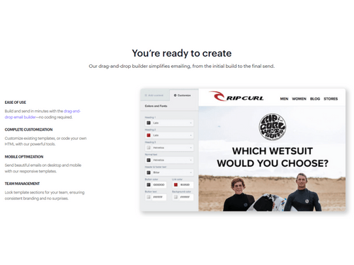 campaign monitor template builder