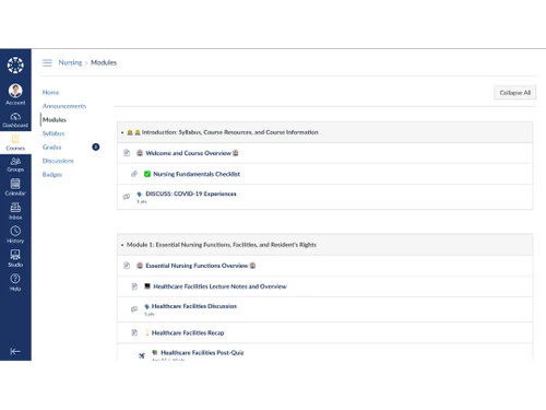 Canvas LMS Modules