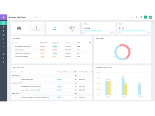 Celoxis dashboard