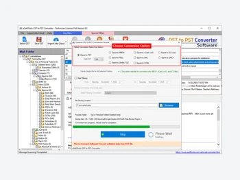 esofttools ost pst converter-folder