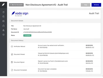 xodo sign document